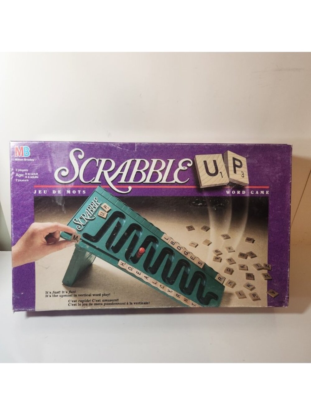 Milton Bradley Scrabble Up Vertical‎ Word Game Vintage 1999 Complete MB